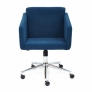 Кресло офисное «Milan» (хром флок, синий, 32)